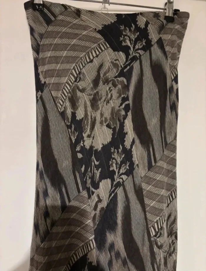 Robe bustier longue à motifs – Taille 40 - photo numéro 2