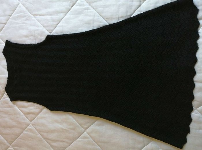 Robe Noire Style Maille Crochet Kookai Taille 36 - photo numéro 7