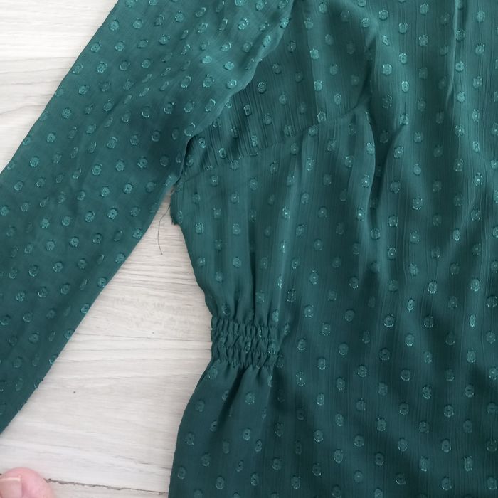 Chemisier femme vert à manches longues Tex taille 38 - photo numéro 4