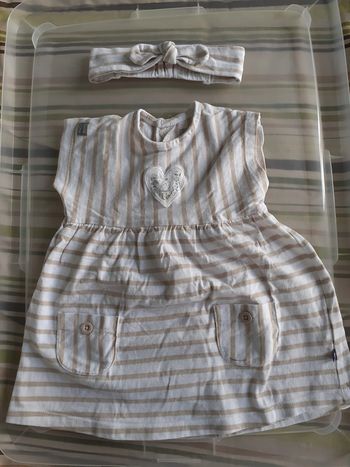 Robe et bandeau assorti 6m - Sucre d’orge