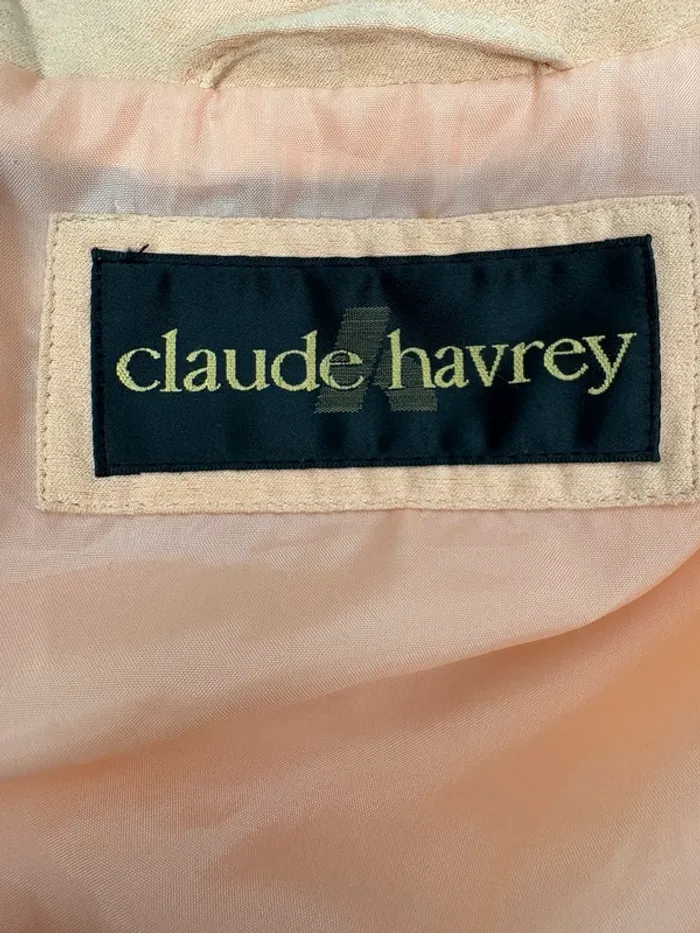 Manteau vintage Claude Havrey | Abricot | Taille 42 - photo numéro 3