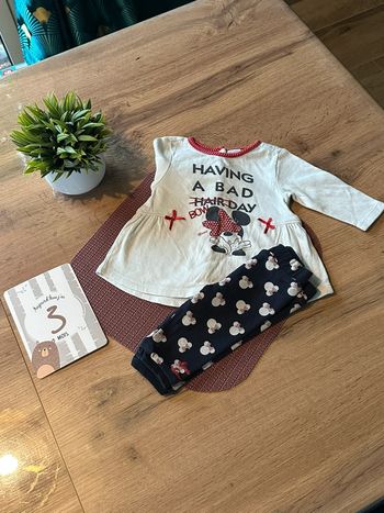 Ensemble bébé leggings & haut Minnie 62cm/3m