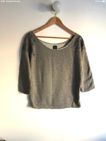 Pull manches 3/4 et à strass Zara taille M