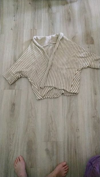 Gilet ouvert manches courtes
