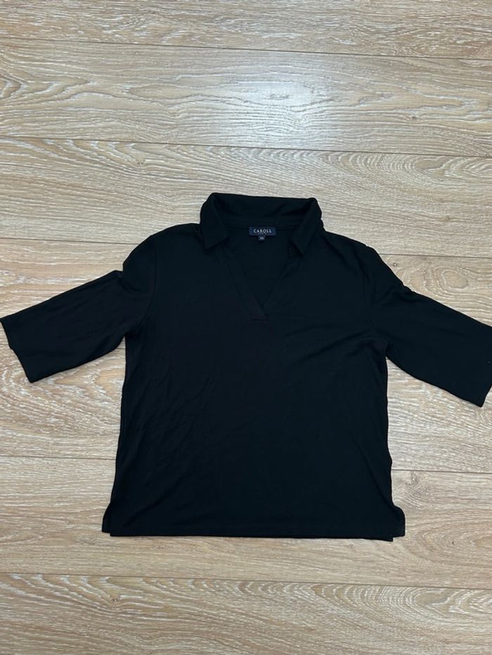 T-shirt Elisa caroll noir en viscose taille xs
