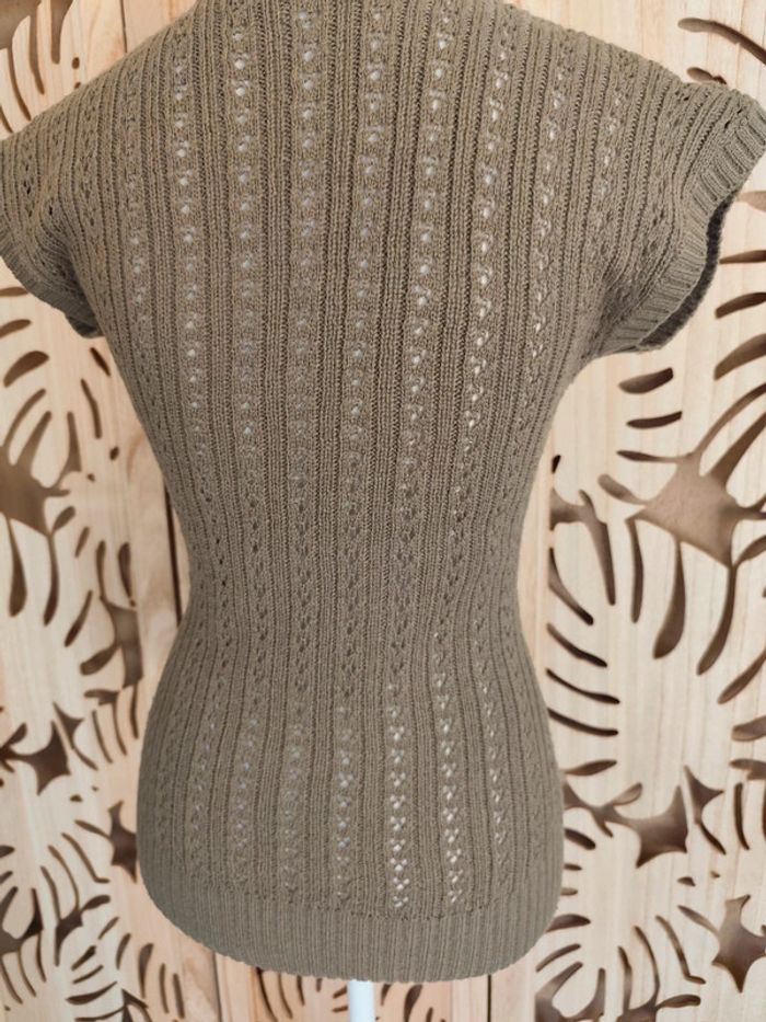 pull manches courtes décolleté plongeant T L Celopwoman - photo numéro 6