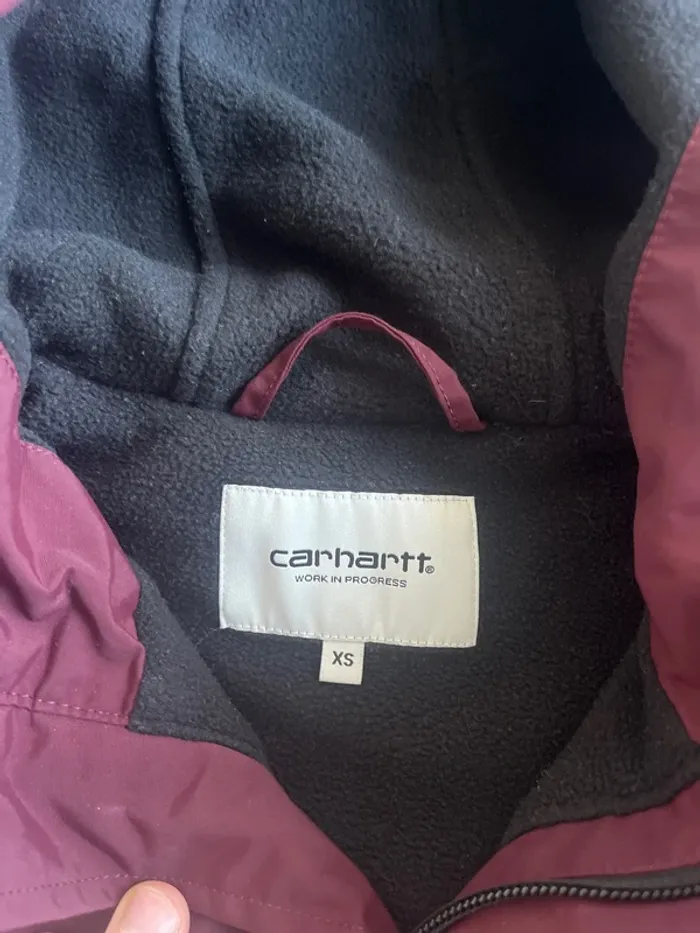 Carhartt Nimbus Pullover | Veste bordeaux Anorak Homme - photo numéro 3