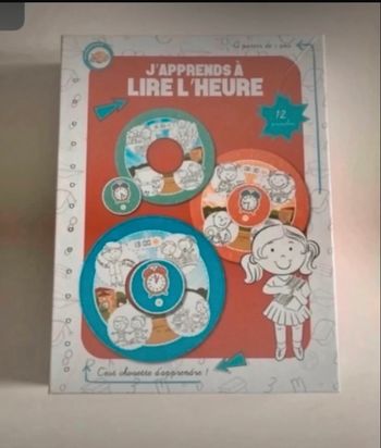 Jeu J’apprends à lire l’heure très bon état à partir de 5 ans