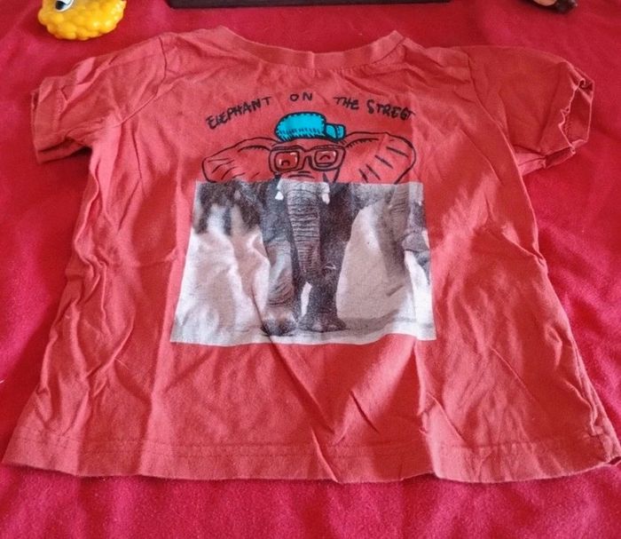 Tee shirt motif éléphant - photo numéro 2