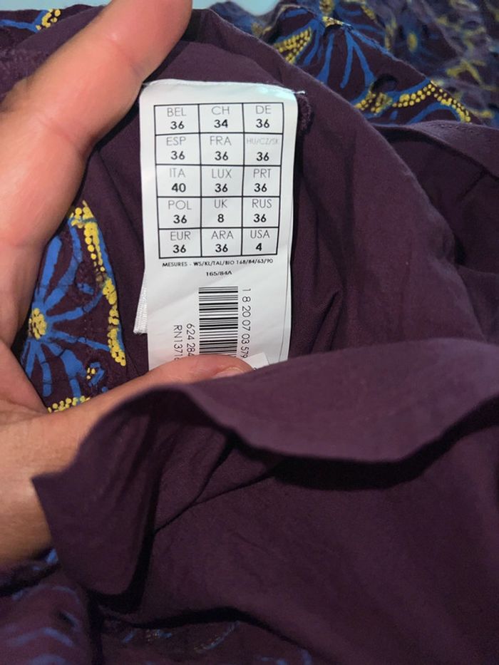 Robe brodée fleurs promod Taille 36 - photo numéro 5