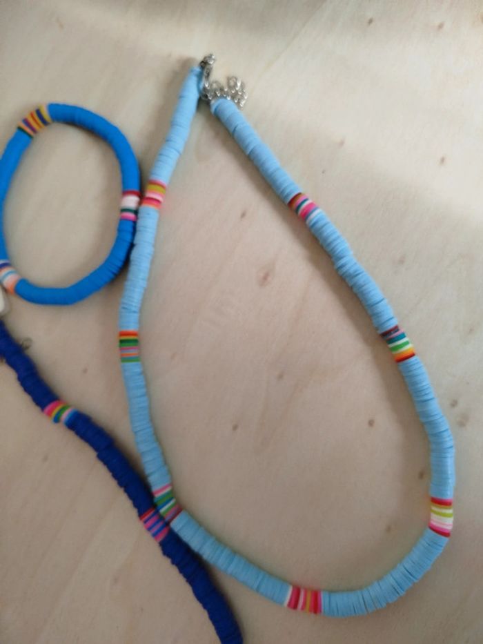 Ensemble de bijoux bleu neuf pour fillette - photo numéro 3