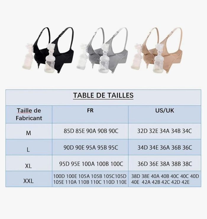 Soutien gorge brassiere allaitement - photo numéro 5