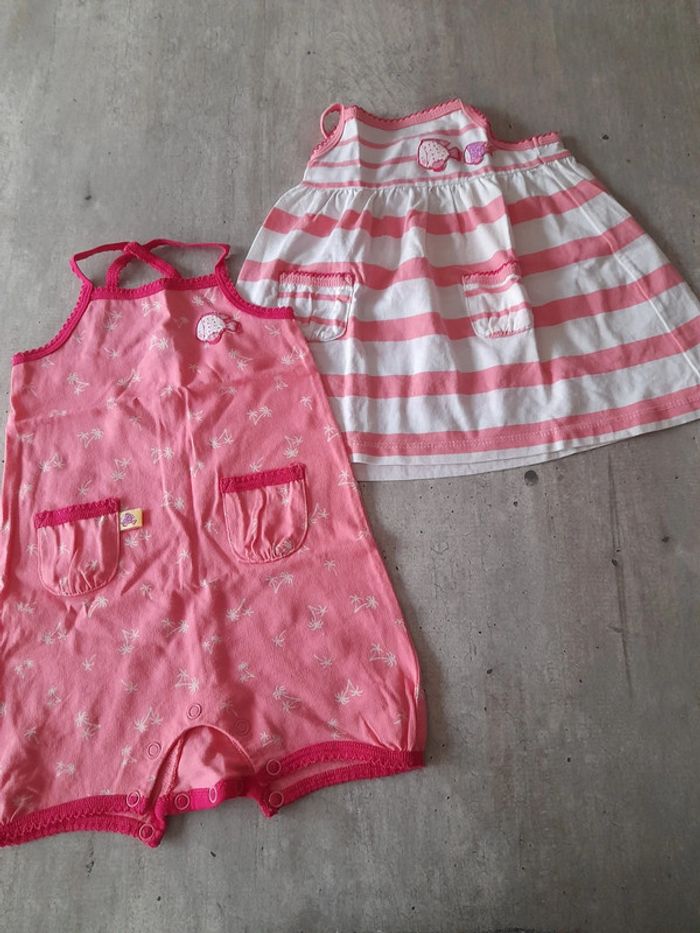 Robe et barboteuse 3 mois