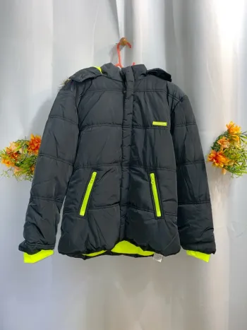 Parka noir / jaune doublé Daniel Hecter 12 ans neuf - n85m