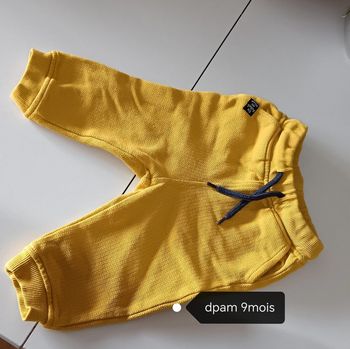 Pantalon jaune epais
