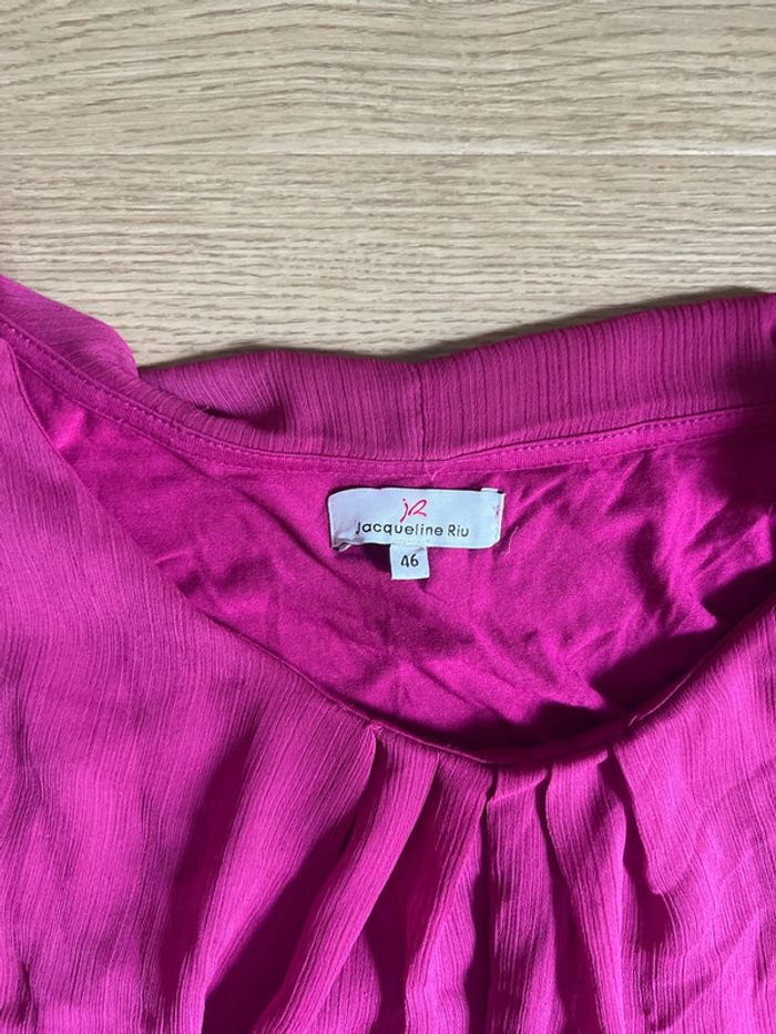 Robe rose fuschia bon état chic Jacqueline riu 46 - photo numéro 2