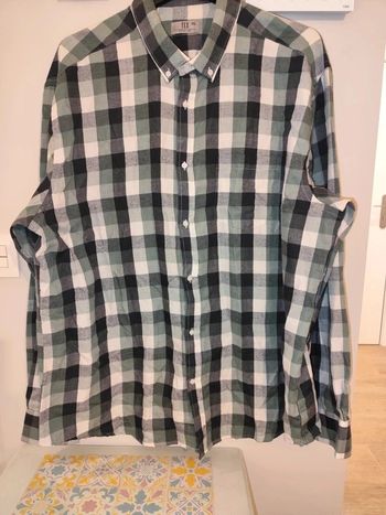 Camisa cuadros hombre talla XXXL. Chemise à carreaux pour homme taille XXXL.