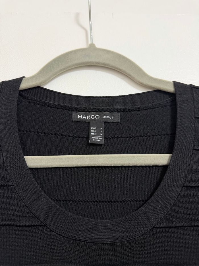 Magnifique robe cintrée noire Mango neuve sans étiquette taille M - photo numéro 3