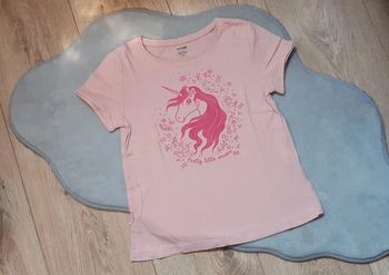 Tee-shirt Mc rose clair motif licorne 8 ans état neuf