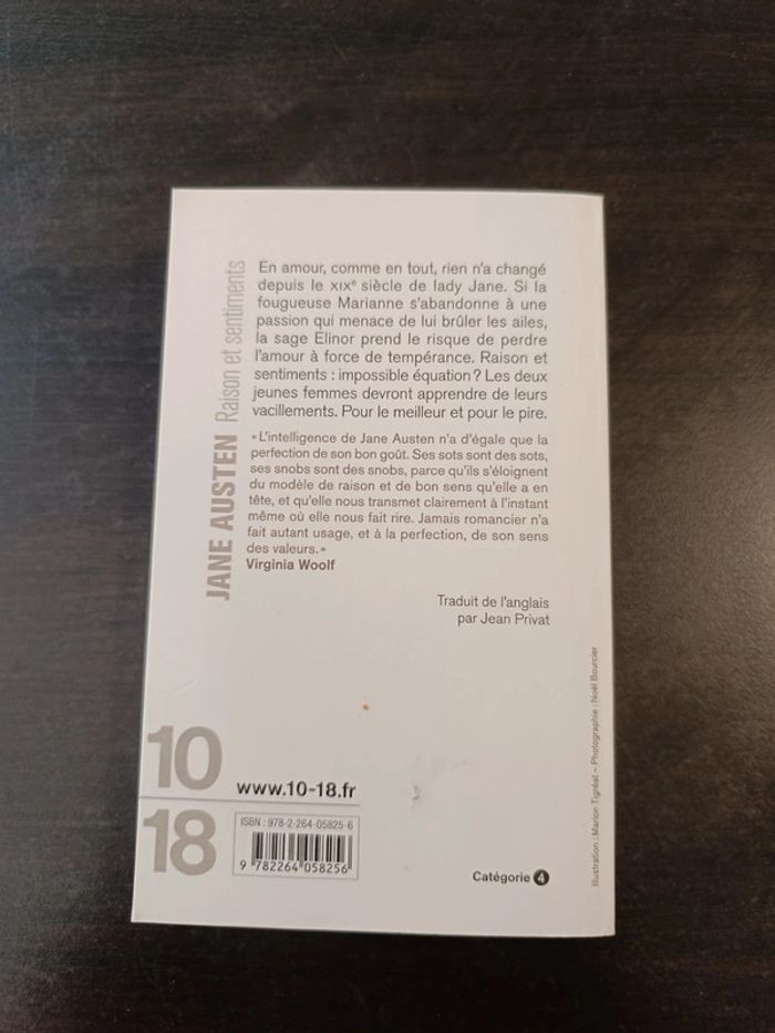 Livre RAISON ET SENTIMENTS - Jane Austen - photo numéro 6