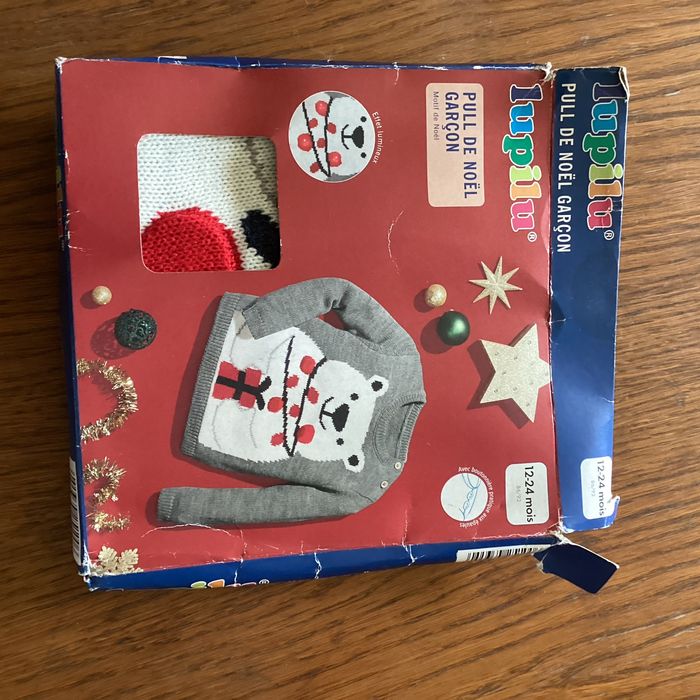 Pull de noel de garçon 12/24mois