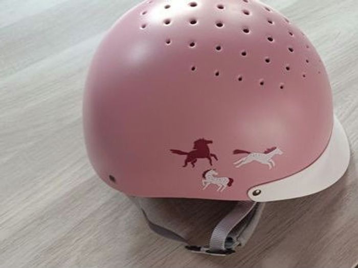 Casque équitation enfant rose