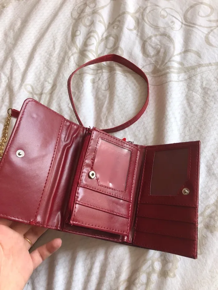 sac à bandoulière rouge - photo numéro 7