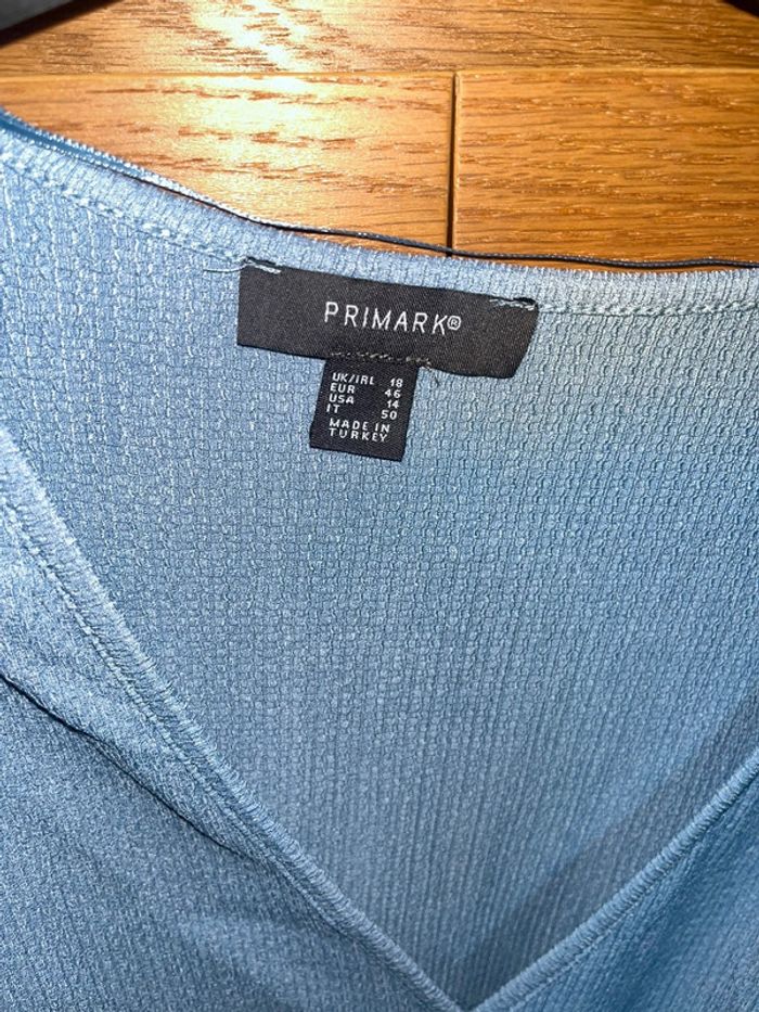 Robe manches courtes bouffantes bleu Primark - photo numéro 3