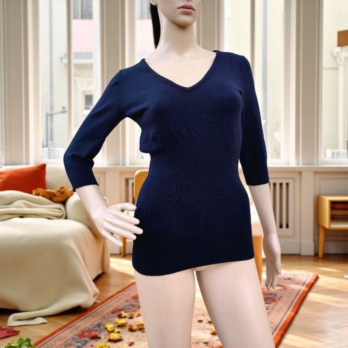 Pull femme enceinte noir vintage H&M mama taille S - photo numéro 5