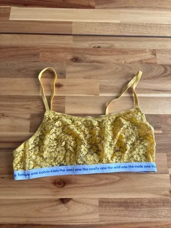 Soutient gorge brassière jaune