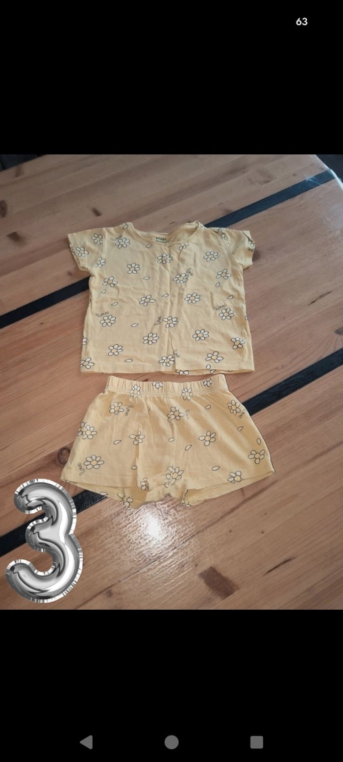 Pyjama short fille 3 ans