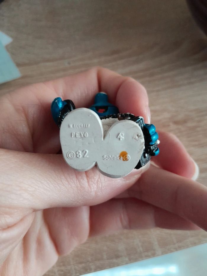 Magnifique schtroumpf ancien CB/reporter - photo numéro 6