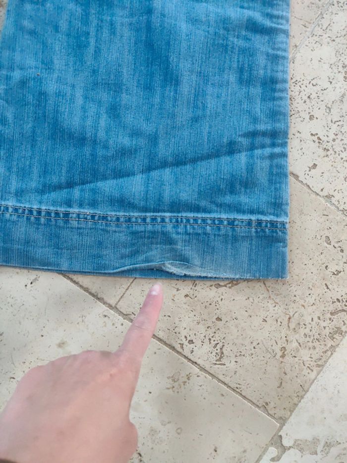 Jean y2k vintage jambes larges boutons sur les côtés - photo numéro 7