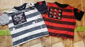 lot de 2 t-shirts taille 18 mois