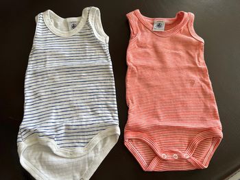 Lot de 2 bodys sans manches