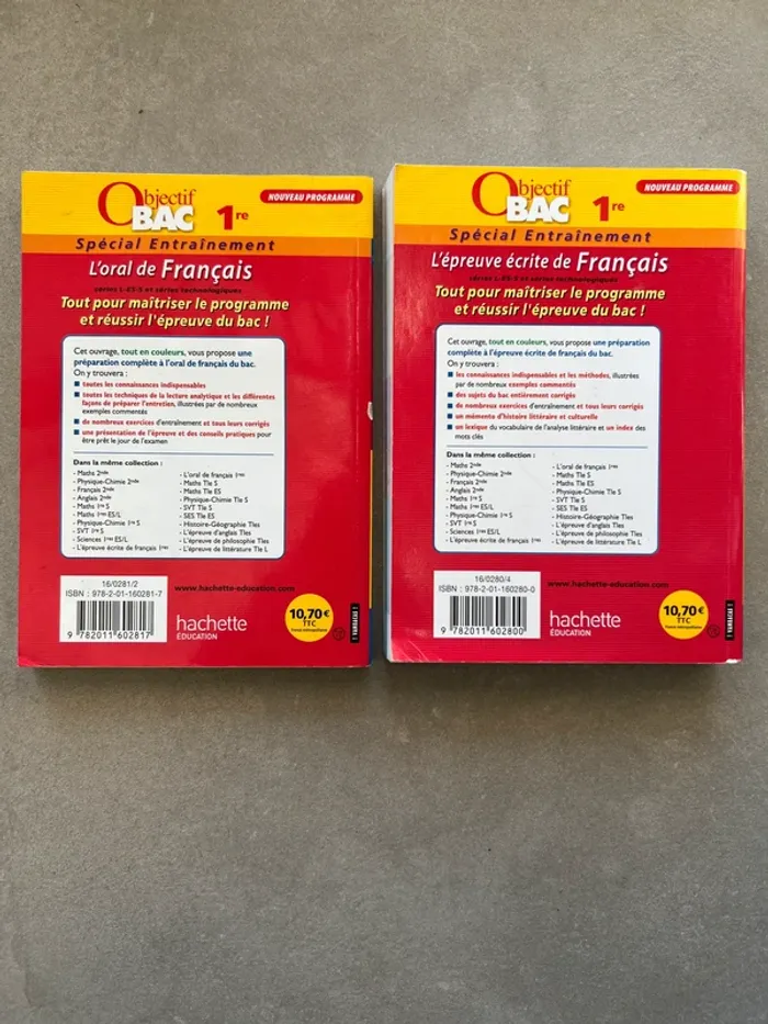 Lot de 2 Livres Annales Bac Français - photo numéro 2