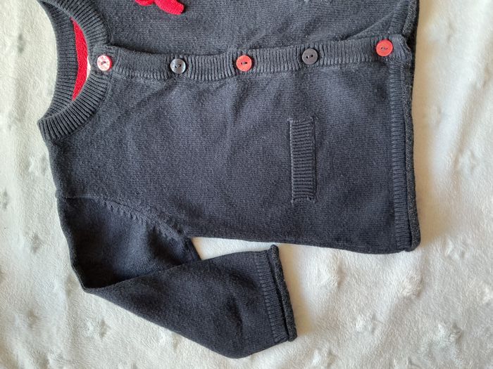 gilet léger marine noeuds rose poitrine 3 mois gémo - photo numéro 4