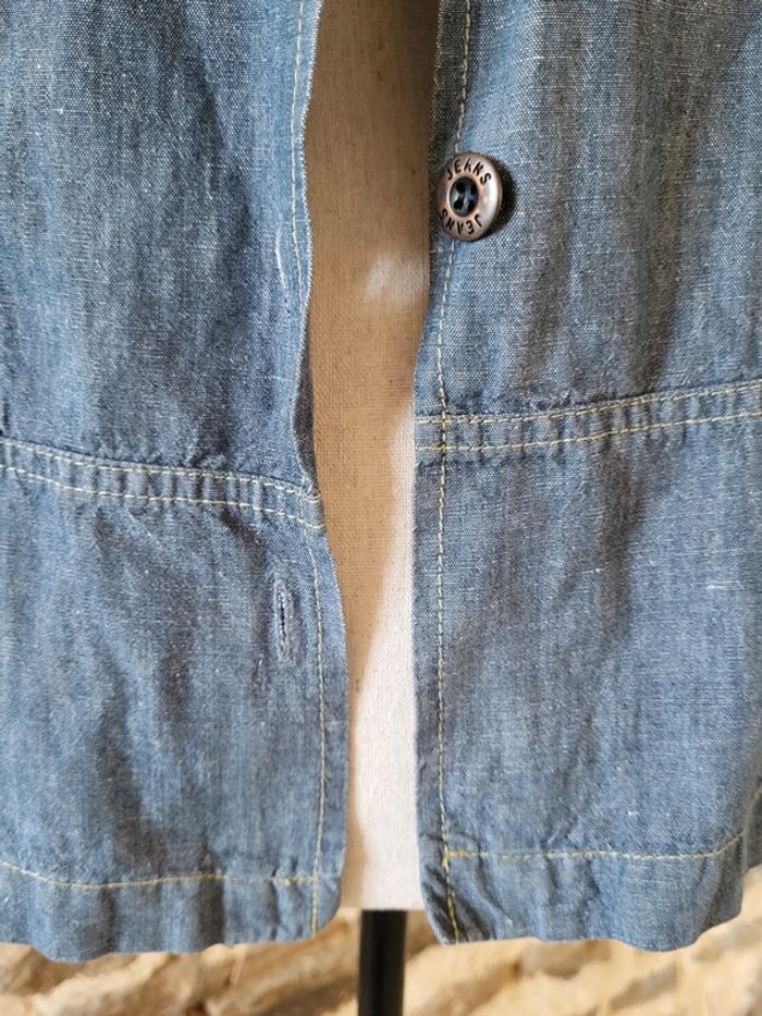 Veste en jean légère bleue Yugane Taille 40 42 - photo numéro 17