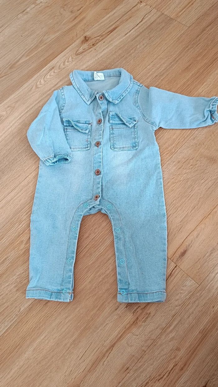 Combi jean 3/6 mois
