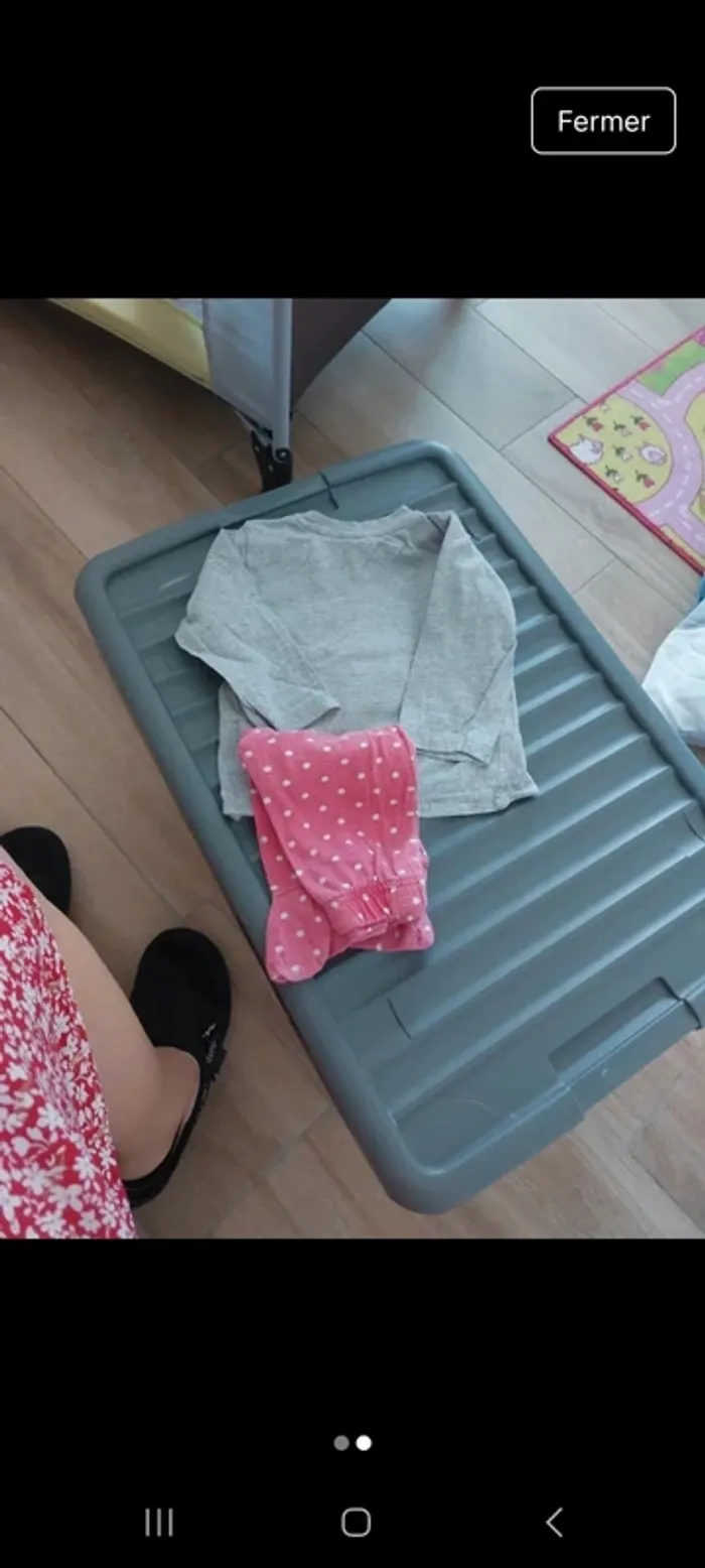 Pyjama fille 2piece 6mois - photo numéro 2