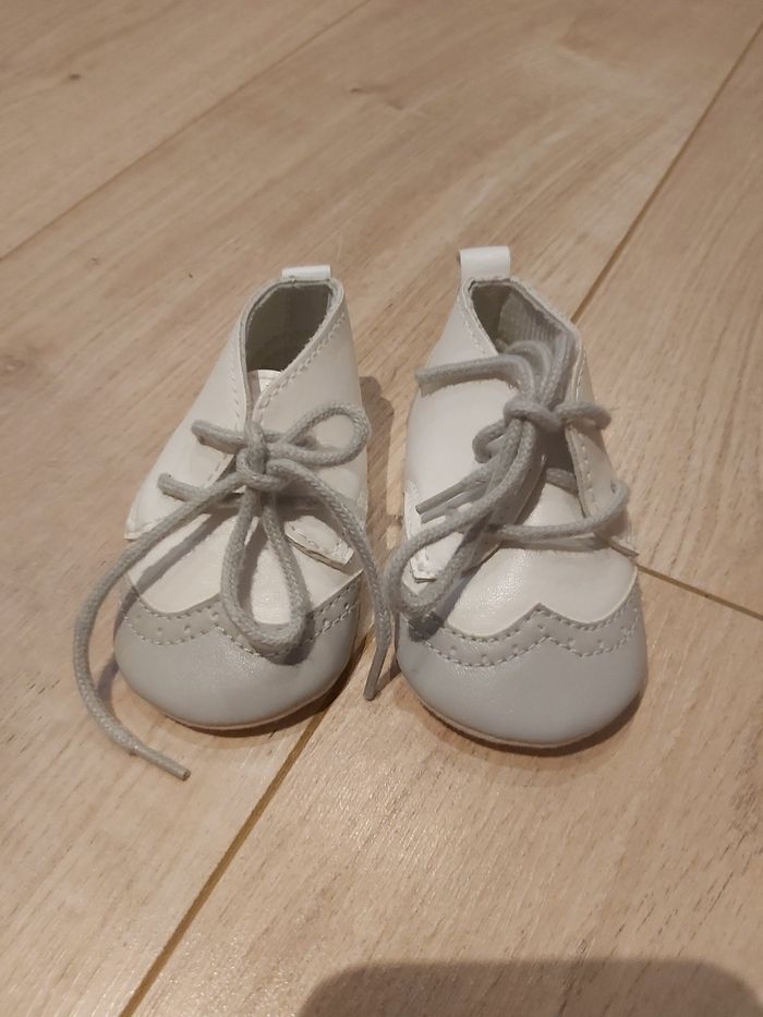 Chaussures de cérémonie bébé garçon 3/6 mois 10cms (78) - photo numéro 2