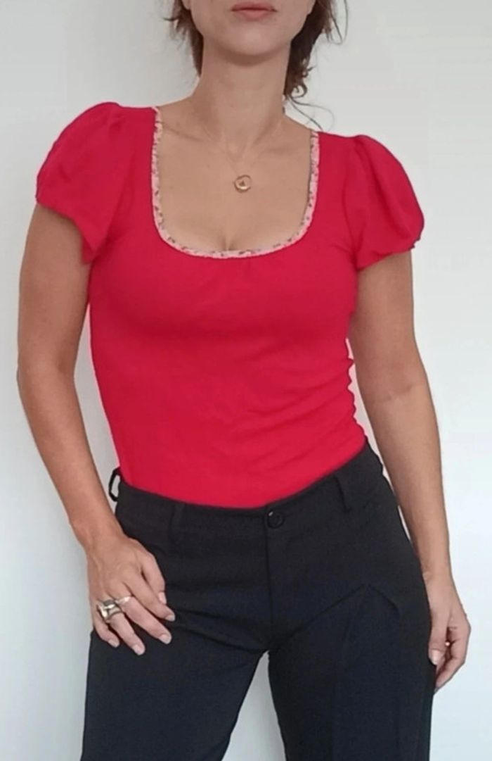 Haut dos nu avec ruban liberty 38 - photo numéro 6