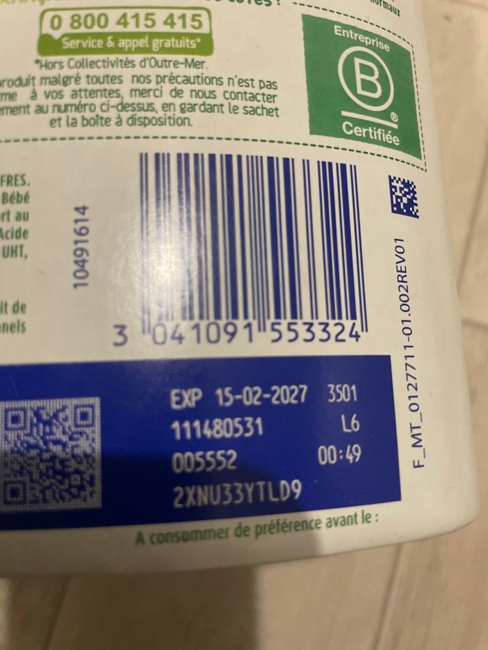 Boîte de lait neuf bledilait 3 - photo numéro 2