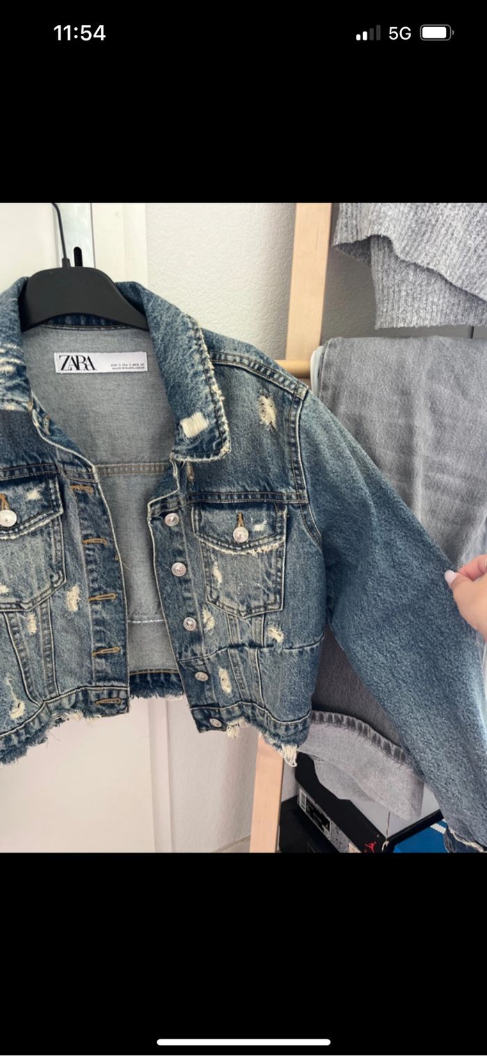 Veste en jean Zara taille S - photo numéro 4