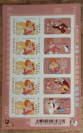 Fête du timbre 2008 Tex Avery Pin Up
