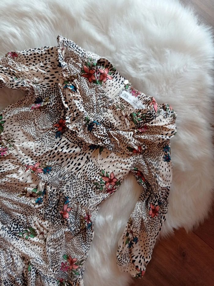 Zara robe chic 5 ans imprimé fleuri - photo numéro 2