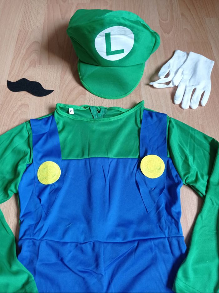Déguisement combinaison luigi et accessoires 5-6ans - photo numéro 4