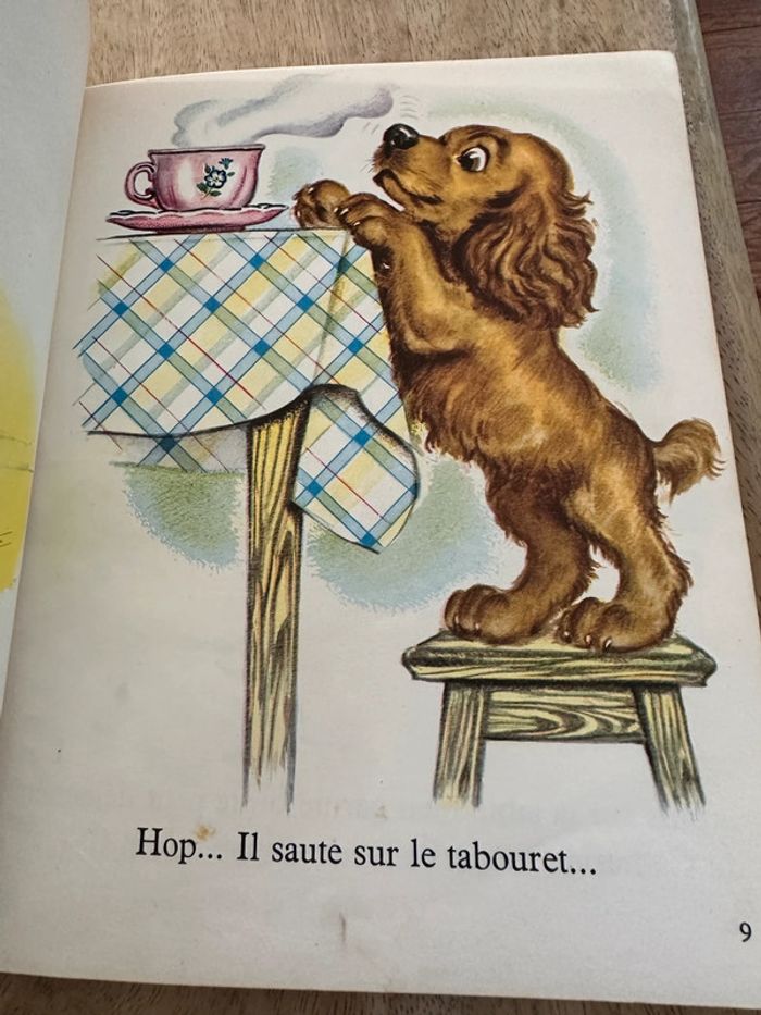 1956 - Les albums roses livre vintage très ancien Youpi cocker Pierre Probst Caroline jaune - photo numéro 8