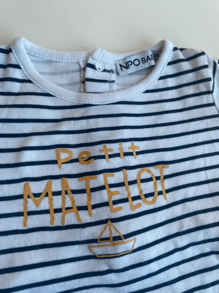 Lot 3 pyjamas velours et coton 1 pièce - photo numéro 13
