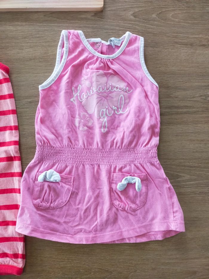 Combinaison/robe été fille taille 12mois - photo numéro 2
